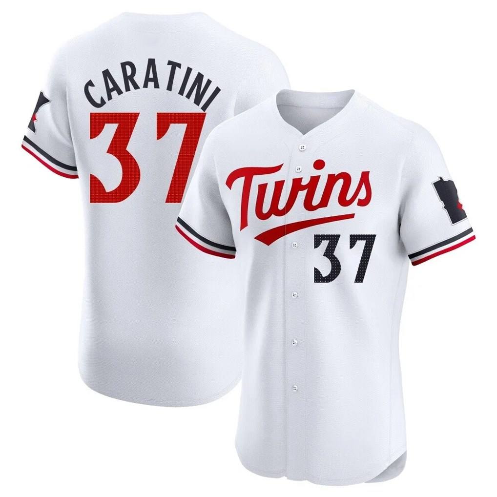 Minnesota Twins #37 Victor Caratini Player White HOLBERTHome Limited Elite Stitched Jerseys