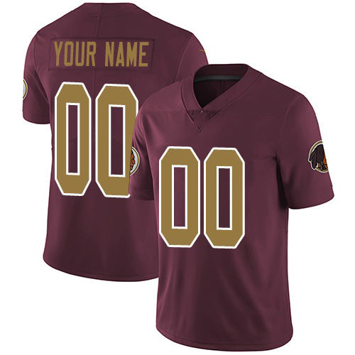 Custom W.Redskins Alternate Burgundy Red HOLBERT Vapor Untouchable 80th Anniversary Limited Jersey