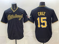 Pittsburgh Pirates #15 Oneil Cruz Black HOLBERT Limited Stitched Jersey