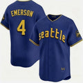 Seattle Mariners #4 Colt Emerson Royal HOLBERT 2025 Cool Base Stitched jersey