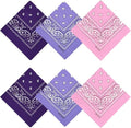100% Cotton Bandanas, 21 x 21 inches, Set of 6