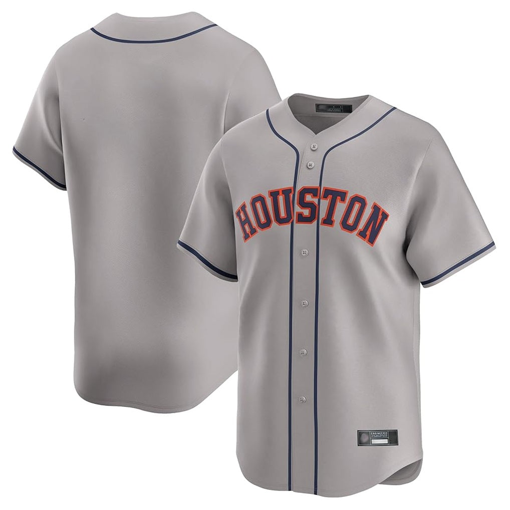 Houston Astros Blank Player Gray HOLBERT Home Limited Stitched Jerseys