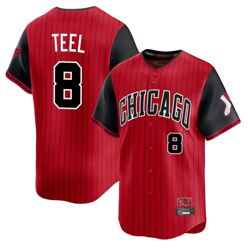 Chicago White Sox #8 Kyle Teel Player Red HOLBERT City Connect Limited Home Stitched Jerseys