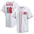 Cincinnati Reds #16 Noelvi Marte White HOLBERT Home Replica Jersey