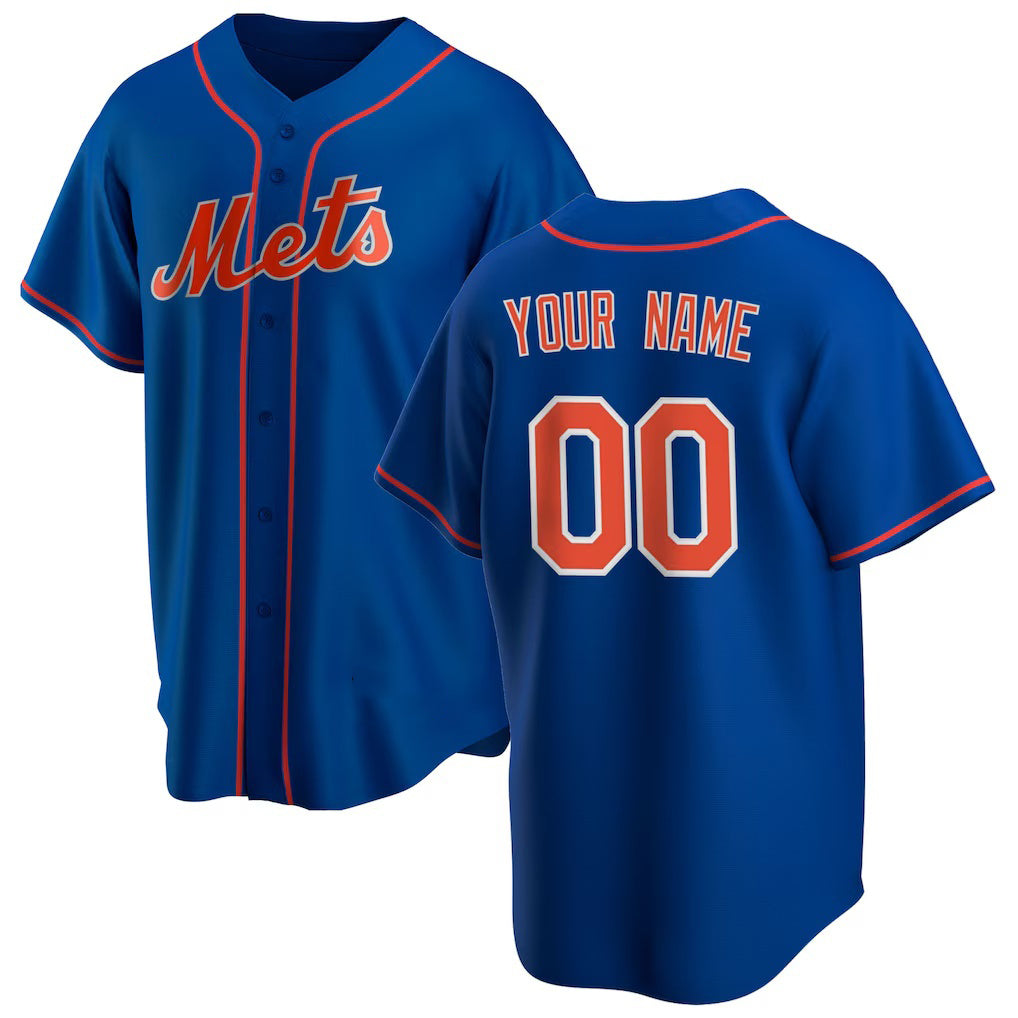 Custom New York Mets Royal HOLBERT Alternate Replica Pick-A-Player Jersey