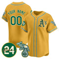 Custom Oakland Athletics Gold HOLBERT Jersey - Personalized