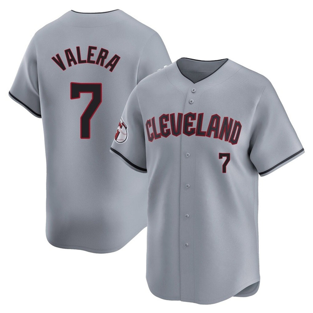 Cleveland Guardians #7 George Valera Player Gray HOLBERT Road Limited Home Stitched Jerseys