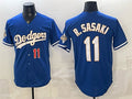 Los Angeles Dodgers #11 Roki Sasaki Royal HOLBERT 2026 Alternate Gold Collection Stadium Stitched Jersey