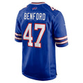B.Bills #47 Christian Benford Royal HOLBERT Game Jersey