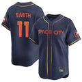 Houston Astros #11 Cam Smith Player Navy HOLBERT City Connect Home Limited Stitched Jerseys