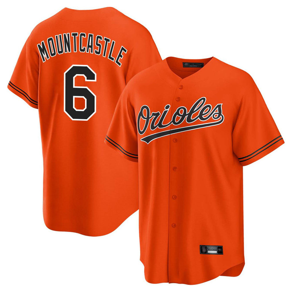 Baltimore Orioles #6 Ryan Mountcastle Player Orange HOLBERT Home Game Stitched Jerseys