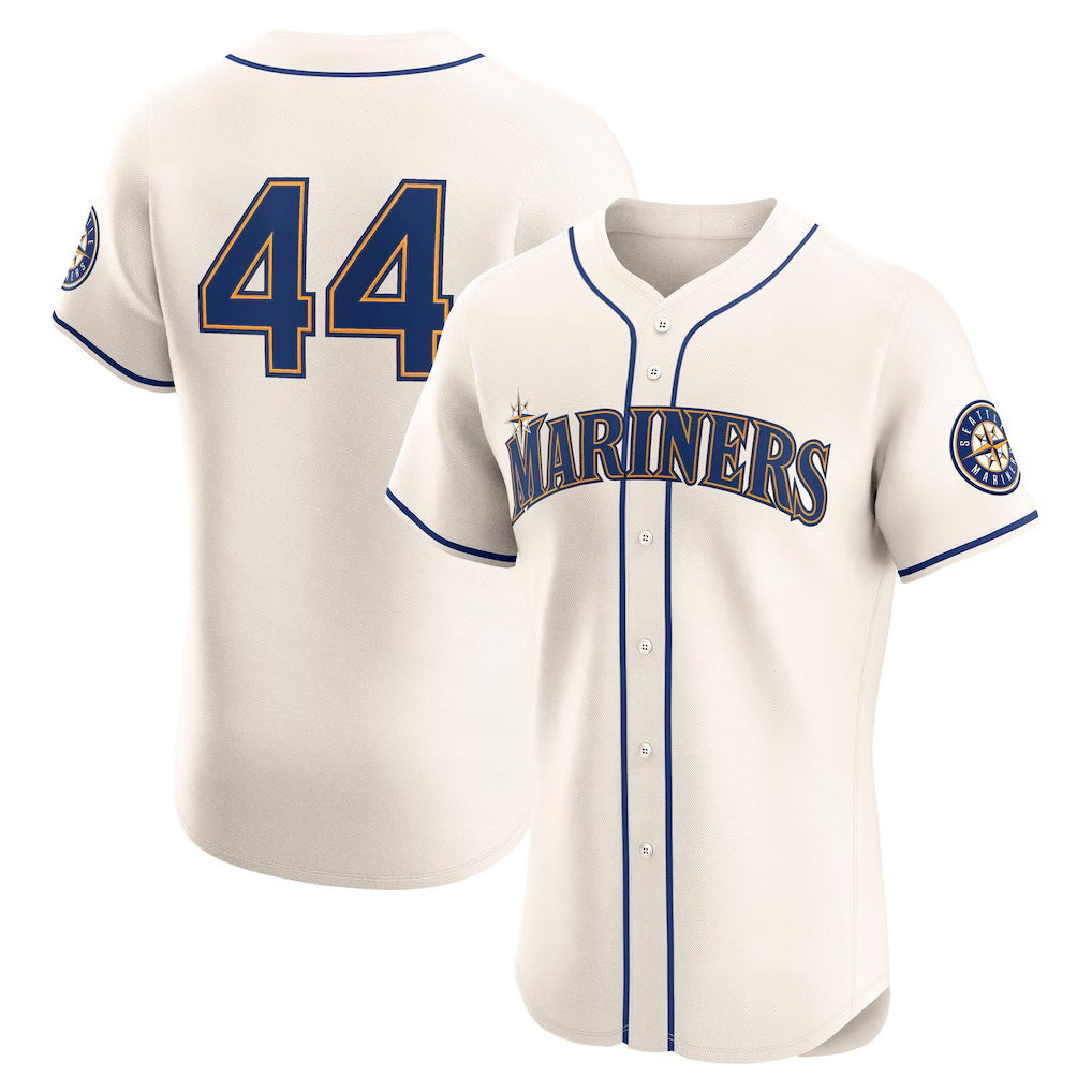 Seattle Mariners #44 Julio Rodr¨ªguez Cream HOLBERT Alternate 2 Elite Player Jersey