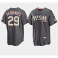 Washington Nationals #29 Yadiel Hernandez 2022 Grey HOLBERT City Connect Cherry Blossom Cool Base Stitched Jersey