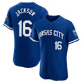 Kansas City Royals #16 Bo Jackson Player Royal HOLBERT City Connect Limited Elite Home Game Stitched Jerseys