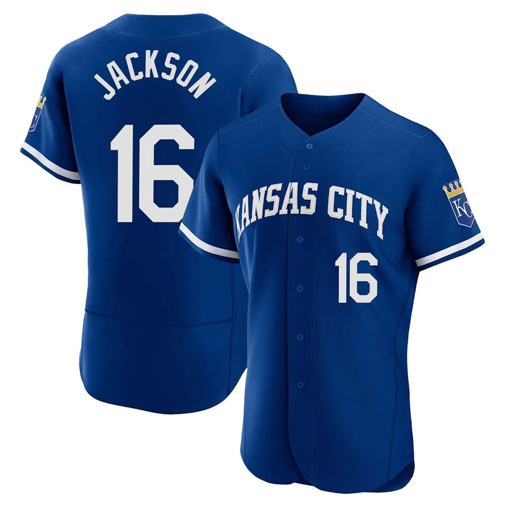 Kansas City Royals #16 Bo Jackson Player Royal HOLBERT City Connect Limited Elite Home Game Stitched Jerseys