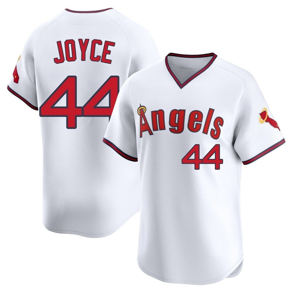 Los Angeles Angels #44 Ben Joyce Player White HOLBERT T-shirt Home Limited Stitched Jerseys