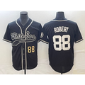 Chicago White Sox #88 Luis Robert Number Black HOLBERT Cool Base Stitched Jersey