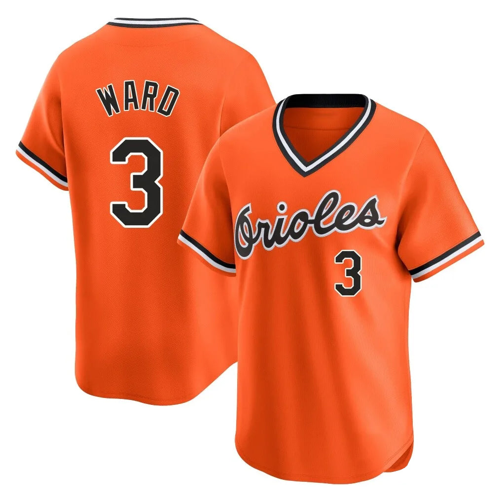 Baltimore Orioles #3 Taylor Ward Player Orange HOLBERT T-shirt Limited Home Game Stitched Jerseys