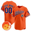 Custom Oakland Athletics x Dragon Ball Orange HOLBERT Vapor Premier Limited Jersey - All Stitched