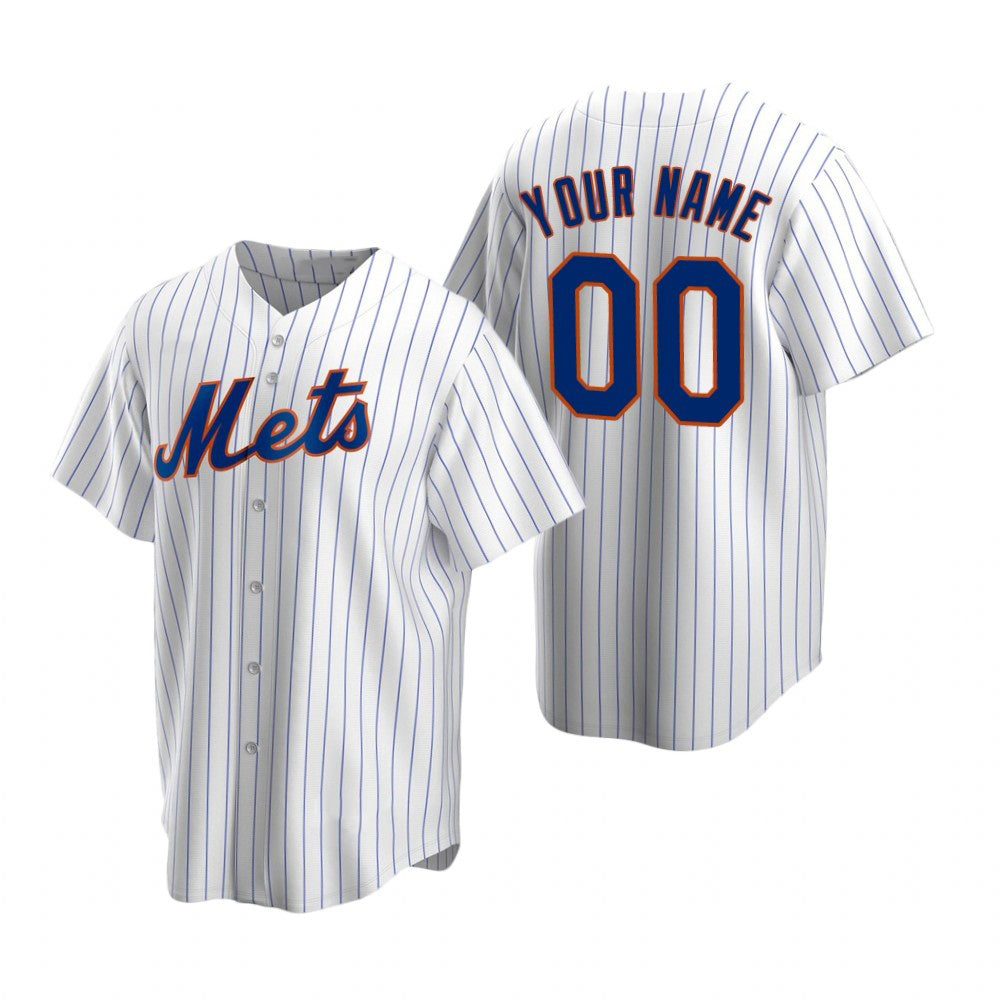 Custom New York Mets White HOLBERT Stitched Cool Base Home Jersey