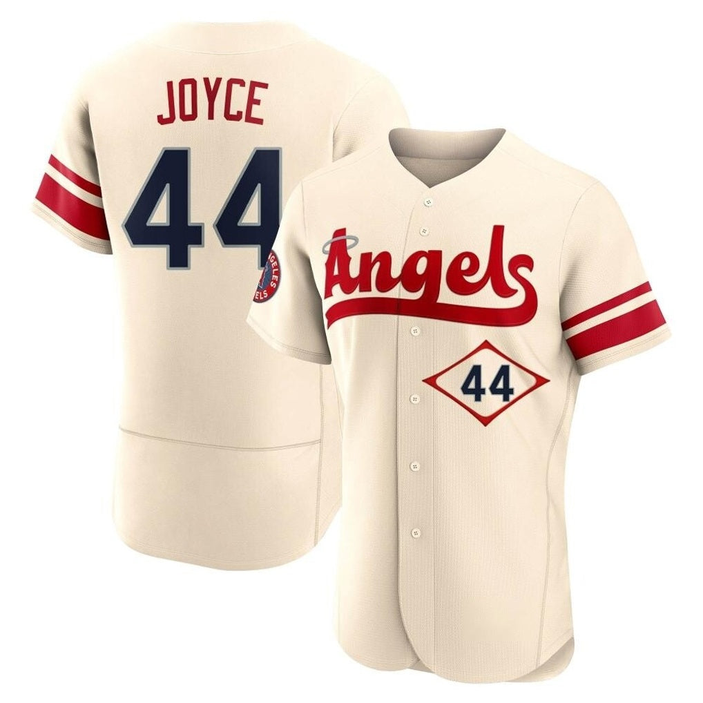 Los Angeles Angels #44 Ben Joyce Player Cream HOLBERT City Connect Limited ELite Home Stitched Jerseys