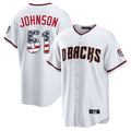 Arizona Diamondbacks #51 Randy Johnson Player White HOLBERT USA 250 Fourth of July Home Game Stitched Jerseys