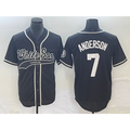Chicago White Sox #7 Tim Anderson Black HOLBERT Cool Base Stitched Jersey