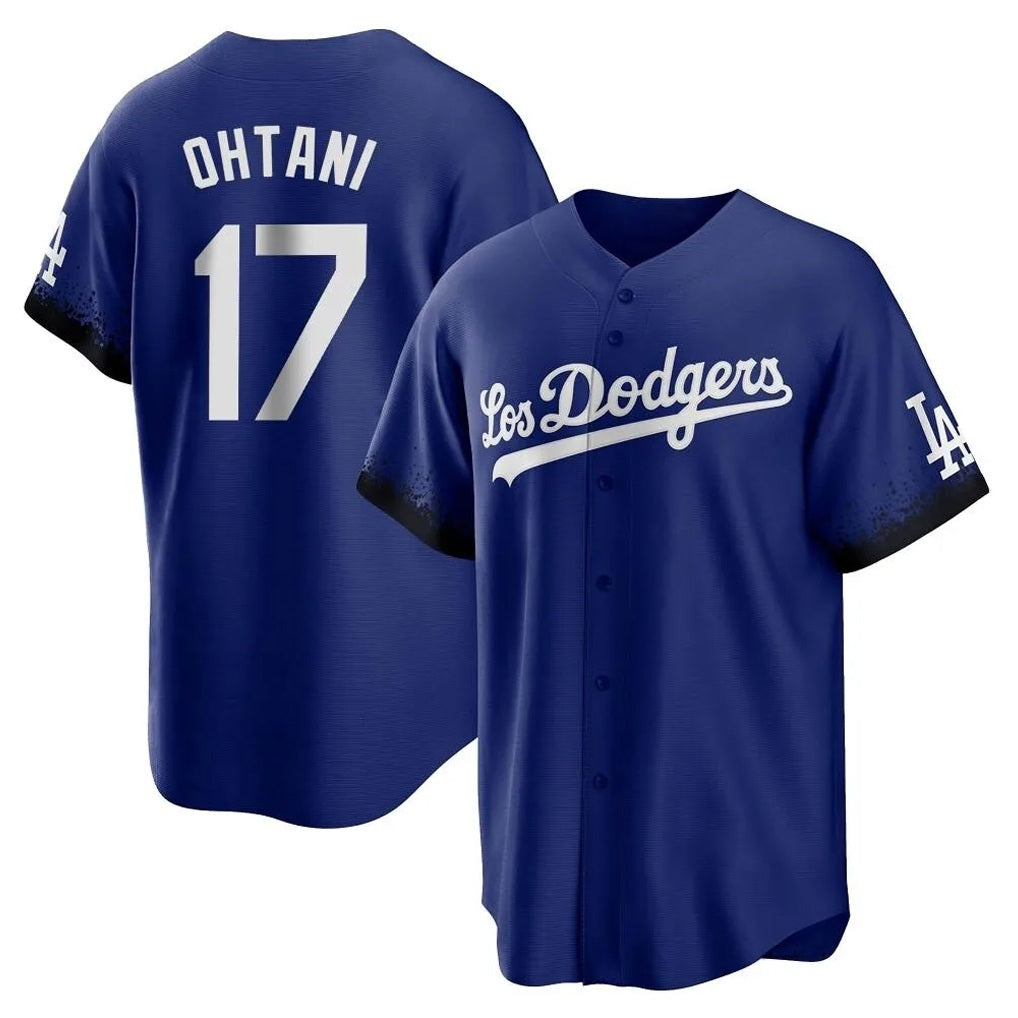 Los Angeles Dodgers #17 Shohei Ohtani Player Royal HOLBERT City Connect Home Game Stitched Jerseys