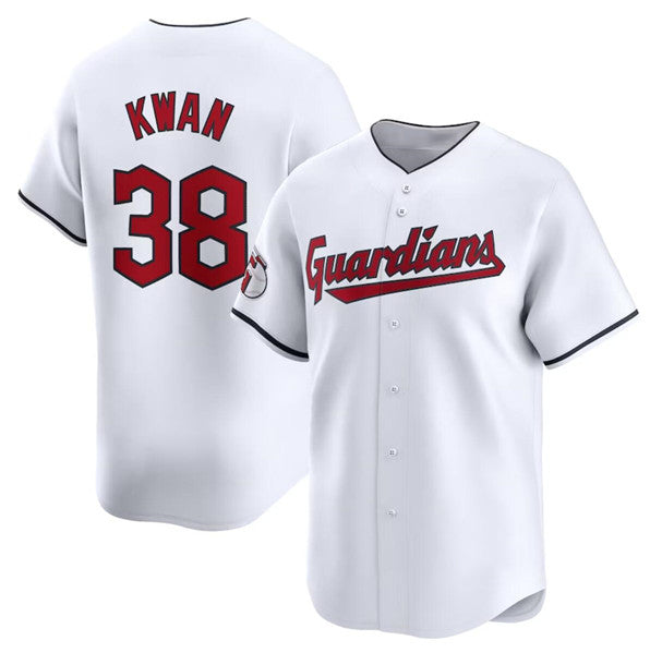 Cleveland Guardians #38 Steven Kwan White HOLBERT Home Limited Stitched Jersey1