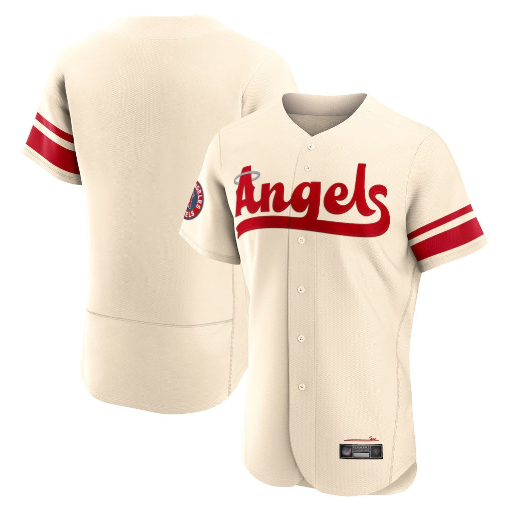 Los Angeles Angels Blank Player Cream HOLBERT City Connect Limited ELite Home Stitched Jerseys