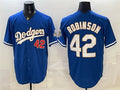 Los Angeles Dodgers #42 Jackie Robinson Royal HOLBERT 2026 Alternate Gold Collection Stadium Stitched Jersey