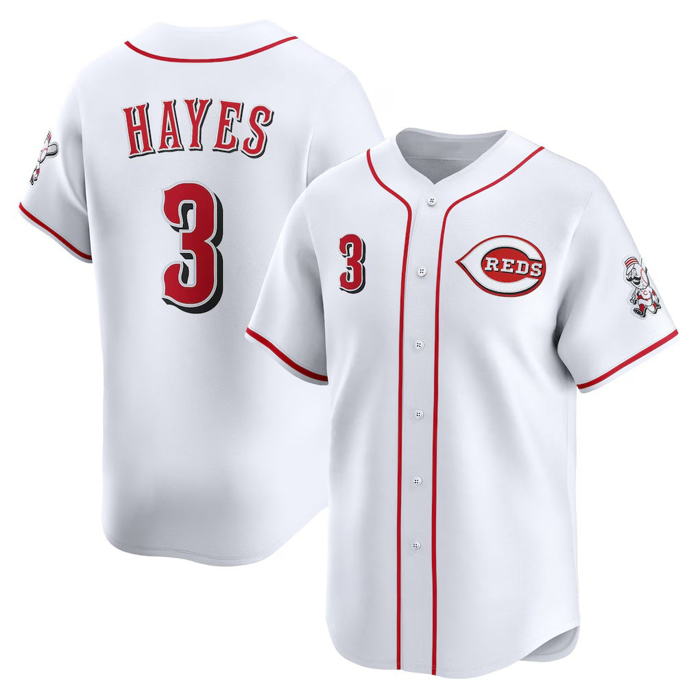 Cincinnati Reds #3 Ke'Bryan Hayes White HOLBERT Home Limited Player Jersey