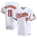 Baltimore Orioles #11 Jordan Westburg White HOLBERT Home Limited Player Jersey