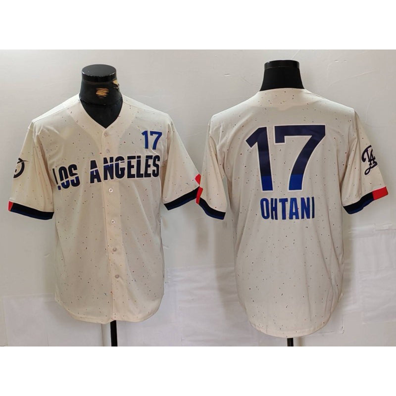 Los Angeles Dodgers #17 Shohei Ohtani Cream HOLBERT 2024 City Connect Limited Jersey