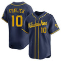 Milwaukee Brewers #10 Sal Frelick Player Navy HOLBERT Home Limited Stitched Jerseys