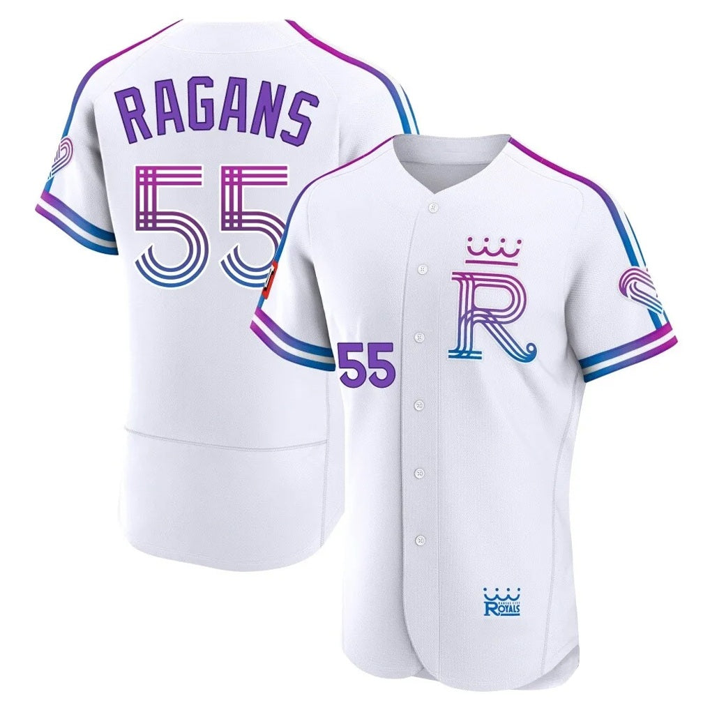 Kansas City Royals #55 Cole Ragans Player White HOLBERT 2026 City Connect Limited Elite Home Stitched Jerseys