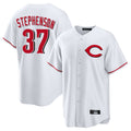 Cincinnati Reds #37 Tyler Stephenson Player White HOLBERT Home Game Stitched Jerseys