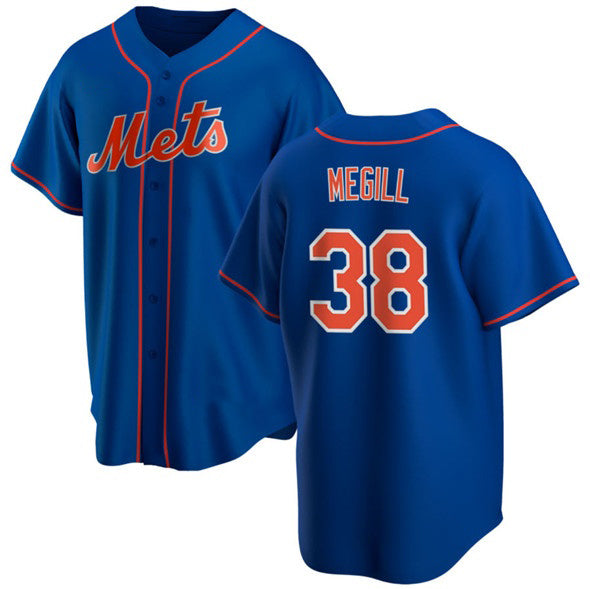 New York Mets #38 Tylor Megill Royal HOLBERT Cool Base Stitched Jersey
