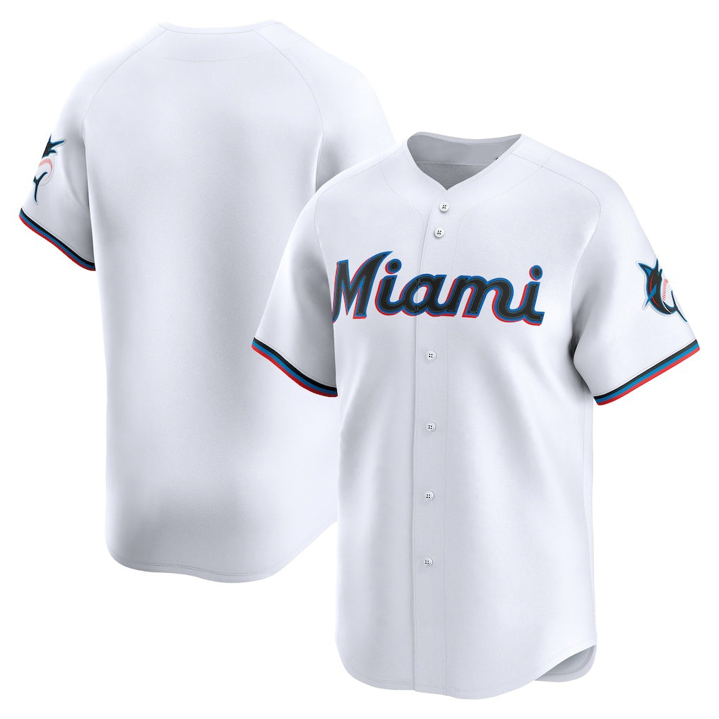 Miami Marlins White HOLBERT Home Limited Jersey