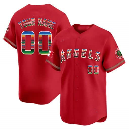 Custom Los Angeles Angels Mexico Vapor Premier Limited Jersey ¨C Red HOLBERT