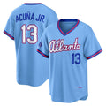 Atlanta Braves #13 Ronald Acuna Jr Powder Blue HOLBERT 2026 City Connect Stadium Jersey