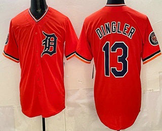 Detroit Tigers #13 Dillon Dingler Orange HOLBERT Limited Jersey