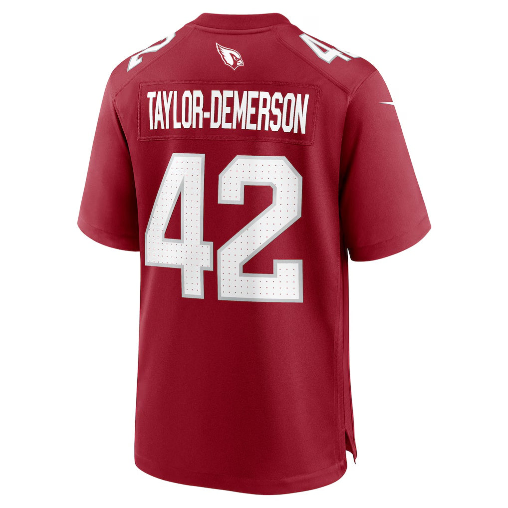 A.Cardinals #42 Dadrion Taylor-Demerson Cardinal HOLBERT Team Game Jersey