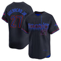 Toronto Blue Jays #27 Vladimir Guerrero Jr. Black HOLBERT 2024 City Connect Limited Player Jersey