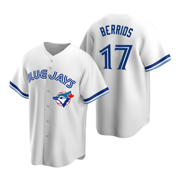Toronto Blue Jays #17 Jose Berrios White HOLBERT Cooperstown Collection Jersey