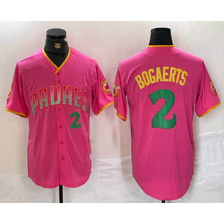 San Diego Padres #2 Xander Bogaerts Pink HOLBERT Player Number Fashion Jersey