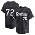 Chicago White Sox #72 Carlton Fisk Player Black HOLBERT City Connect Limited Home Stitched Jerseys
