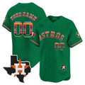 Custom Houston Astros Mexico Texas Patch Vapor Premier Limited Jersey ¨C Green HOLBERT