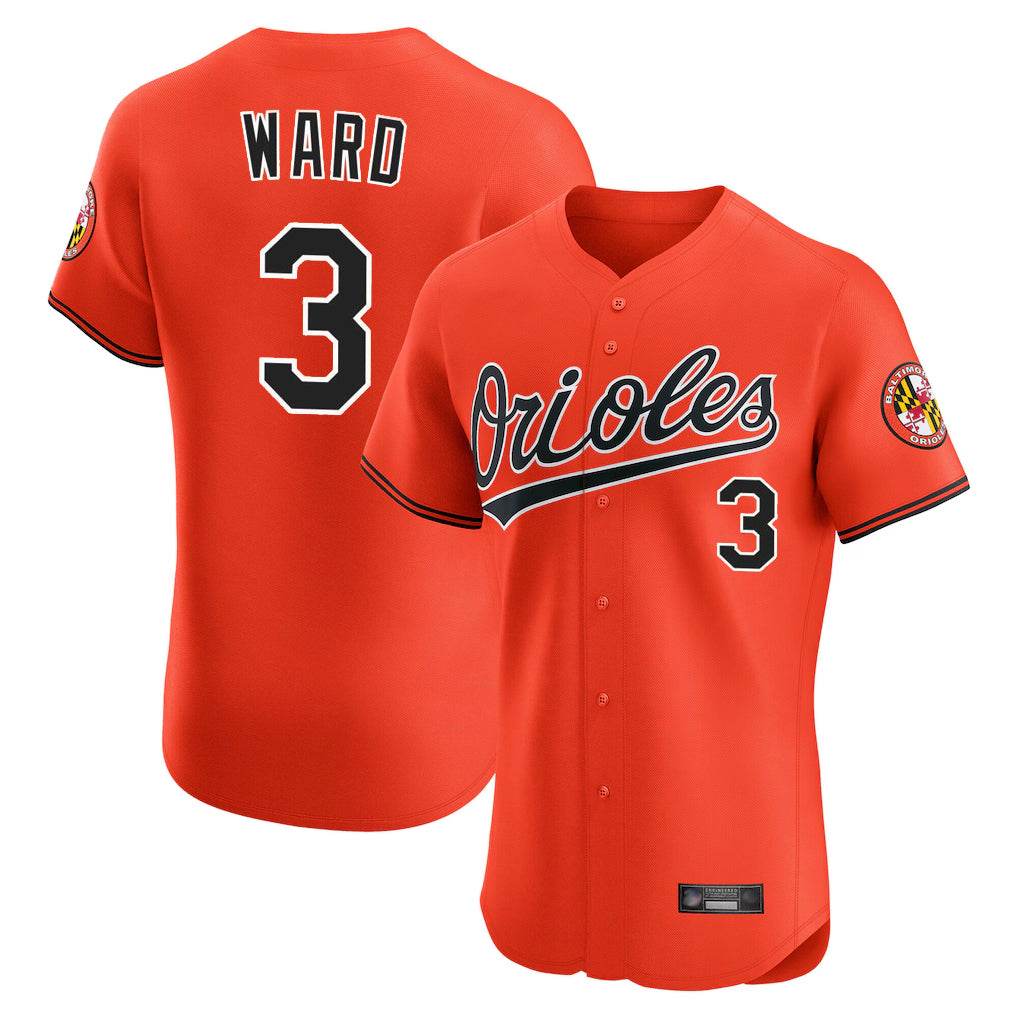Baltimore Orioles #3 Taylor Ward Player Orange HOLBERT Limited Elite Home Game Stitched Jerseys