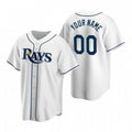 Custom Tampa Bay Rays White HOLBERT Stitched Cool Base Home Jersey